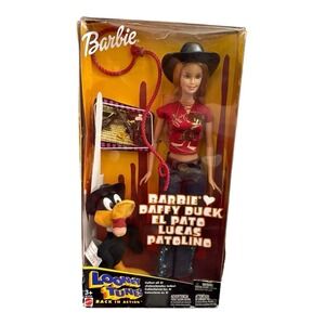 Barbie Loves Daffy Duck Doll Plush Looney Tunes Back in Action 2003 Mattel NEW!